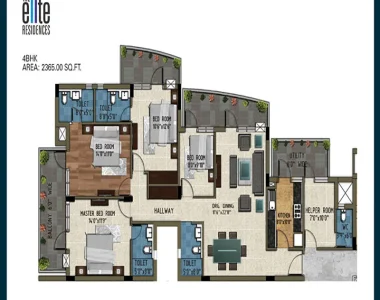 Pareena-the-elite-residences-4-bhk-floor-plan-2365-sq.ft_