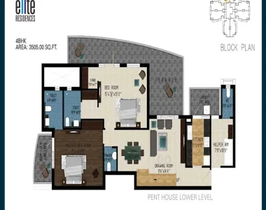 Pareena-the-elite-residences-4-bhk-floor-plan-3505-sq.ft_