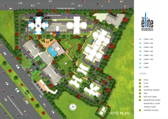 Pareena-the-elite-residences-site-plan-1536x1086