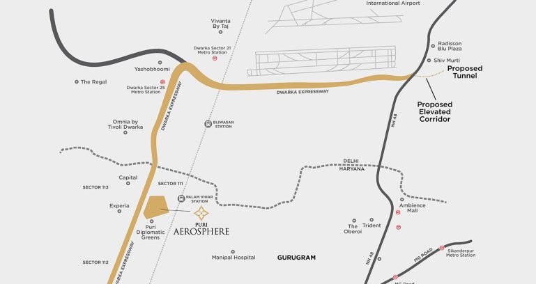 Puri Aerosphere Location Map