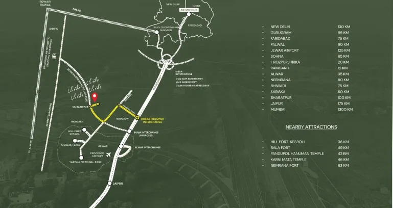 Ravista Vedic Valley Location Map