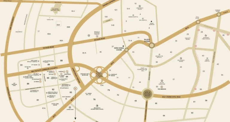 Ss-cendana-residences-location-map