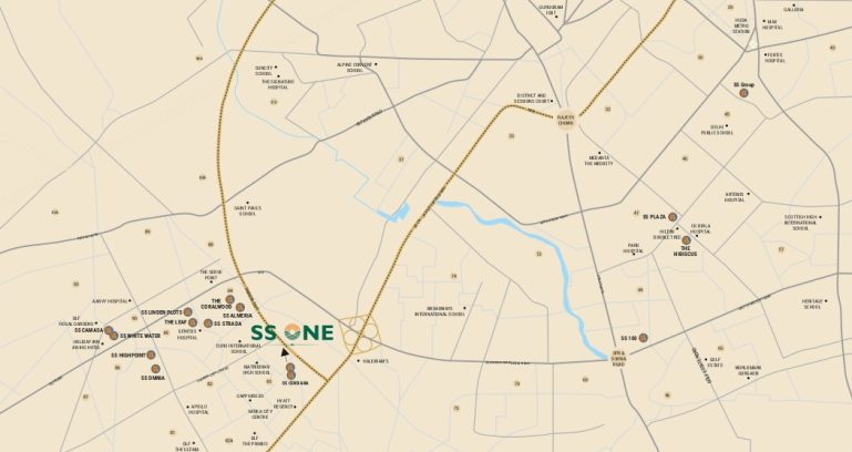 Ss One Location Map