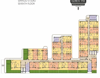 Satya-element-one-floor-plan-block-b-serviced-studio-seventh-floor