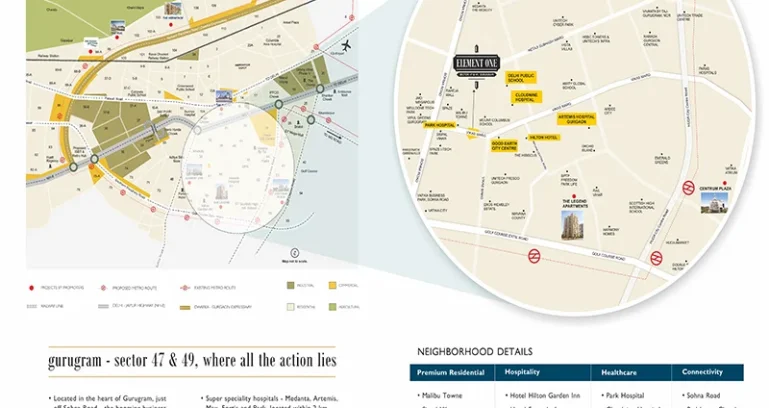 Satya-element-one-location-map