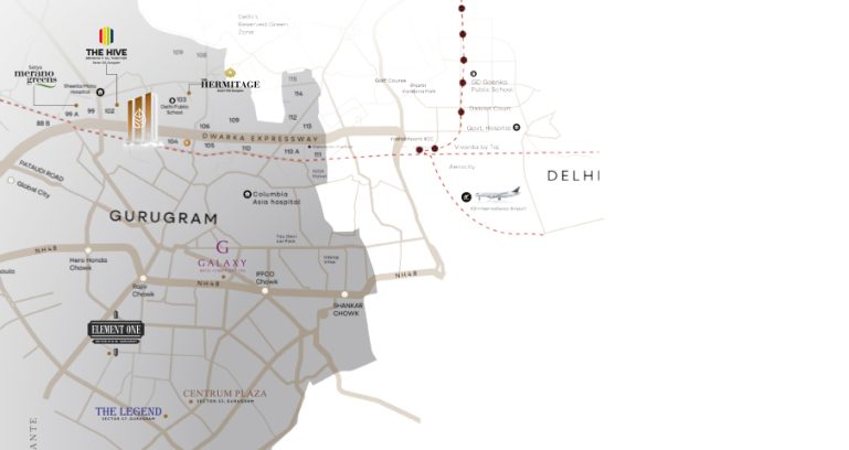 Satya Levante Residences Location Map