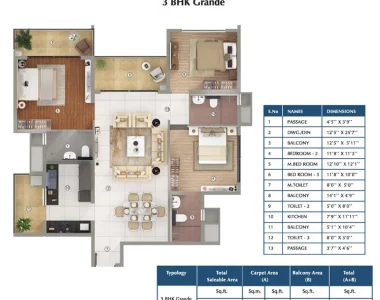 Shapoorji-pallonji-joyville-gurgaon-3-bhk-grande-floor-plan