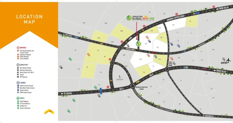 Signature-global-city-37d-location-map