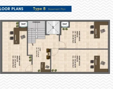 Signature-global-city-92-basement-plan-2-bhk-type-b