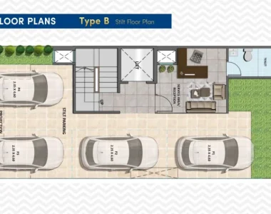 Signature-global-city-92-stilt-floor-plan-2-bhk-type-b