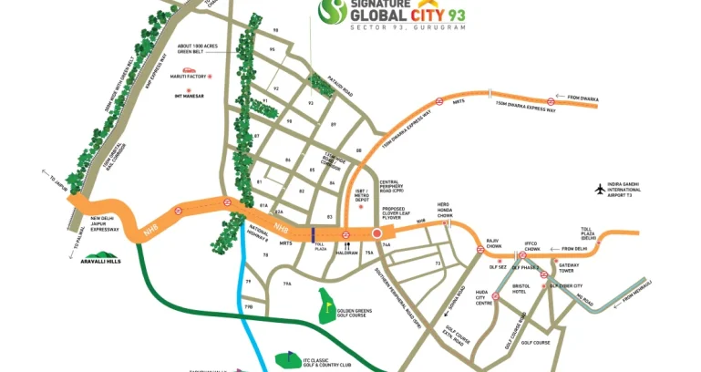Signature-global-city-93-location-map