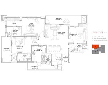 Silverglades-hightown-residences-3-bhk-type-a-floor-plan