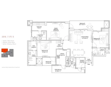 Silverglades-hightown-residences-3-bhk-type-b-floor-plan