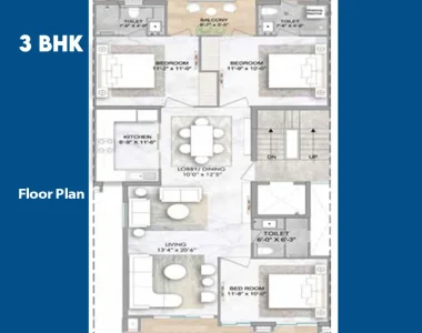 Smart-world-developers-sector-61-gurgaon-3-bhk-floor-plan
