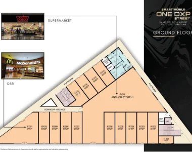 Smart-world-one-dxp-street-ground-floor-plan