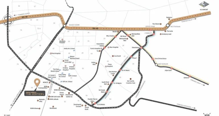 Smart-world-the-edition-location-map