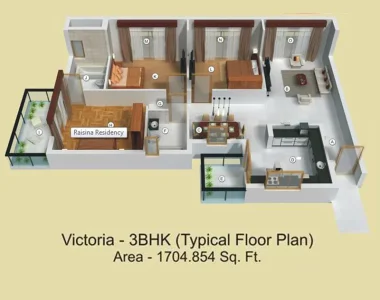 Tata-raisina-residency3-bhk-type-3