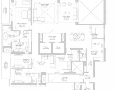 Trump-tower-gurgaon-4bhkloungedouble-height