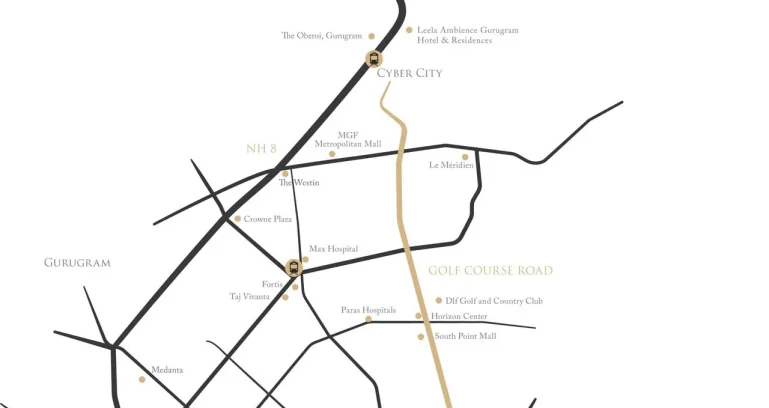 Trump-tower-gurgaon-location-map