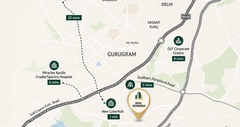 Wal Serenia 92 Location Map
