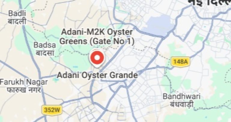 Adani-the-marq-sector-102a-gurgaon-location-map