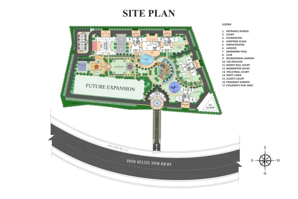 Adore-the-select-premia-sector-77-gurgaon-site-plan
