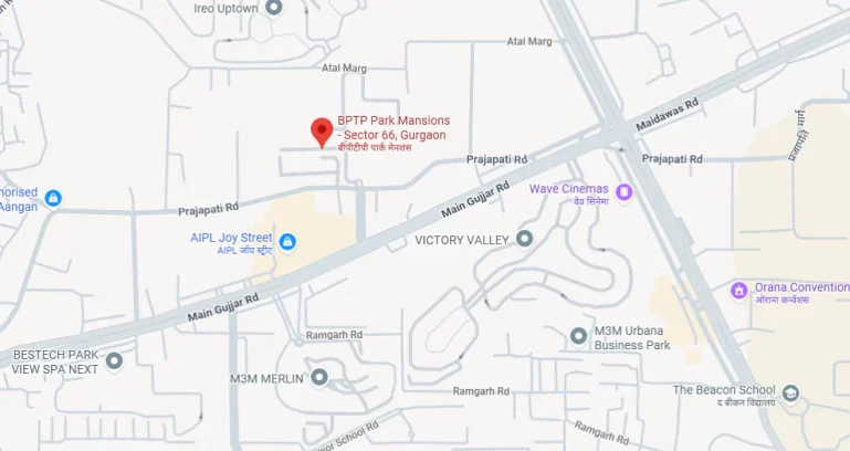 Bptp-downtown-66-sector-66-gurgaon-location-map