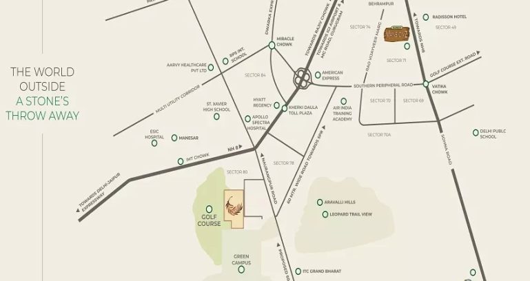 Eldeco-terra-sol-sector-80-gurgaon-location-map