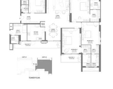 Experion-windchants-nova-sector-112-gurgaon-floor-plan-unit-02-6th-to-17th
