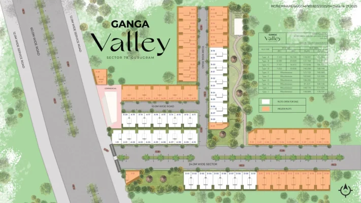 Ganga-valley-sector-87-gurgaon-site-plan