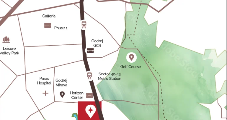Godrej-sora-sector-53-gurgaon-location-map