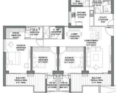 Godrej-vrikshya-sector-103-gurgaon-floor-plan-3-bhk
