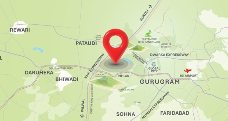 M3m-gic-manesar-loaction-map