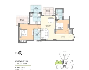 M3m-natura-floor-plan-2-bhk-1242-sqft