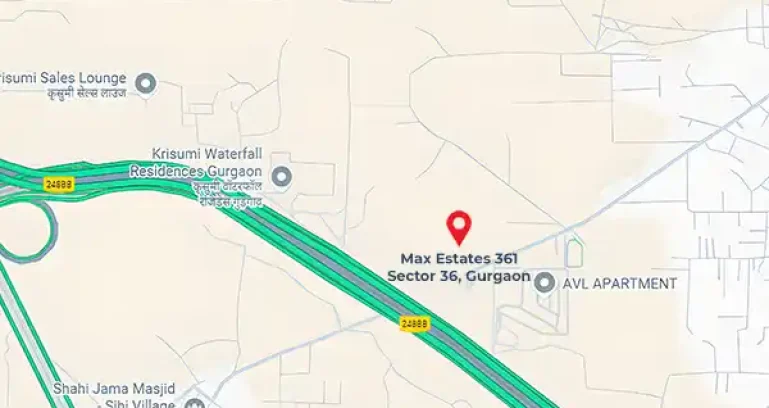 Max-estate-361-sector-36a-gurgaon-location-map