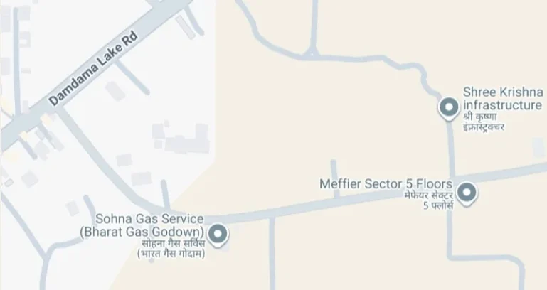 Meffier-garden-residency-sector-5-sohna-location-map