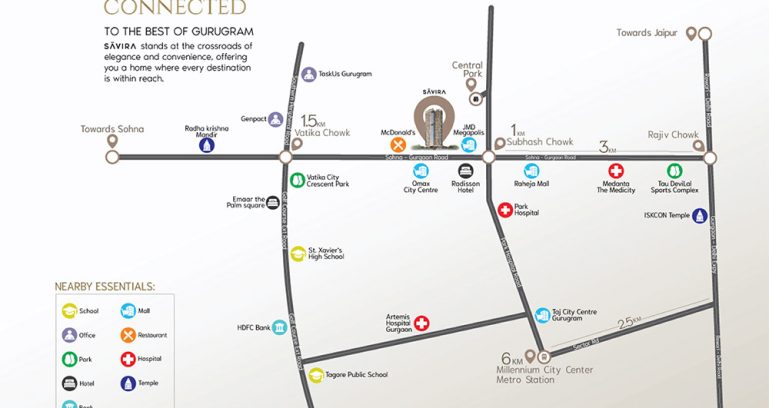 One-group-the-saavira-sector-48-gurgaon-location-map