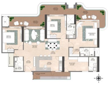 Origen-the-oryza-sector-88a-gurgaon-floor-plan-3bhk-type-2