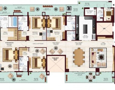Risland-sky-mansion-chhatarpur-delhi-floor-plan-4-bhk-type-a