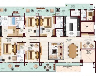 Risland-sky-mansion-chhatarpur-delhi-floor-plan-4-bhk-type-b
