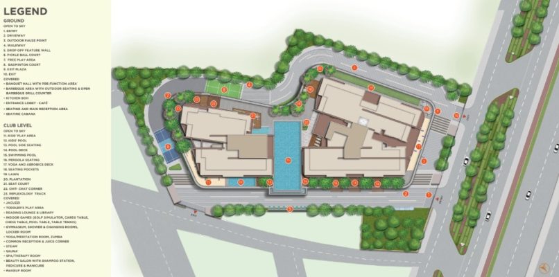 Shapoorji-pallonji-the-dualis-sector-46-gurgaon-site-plan