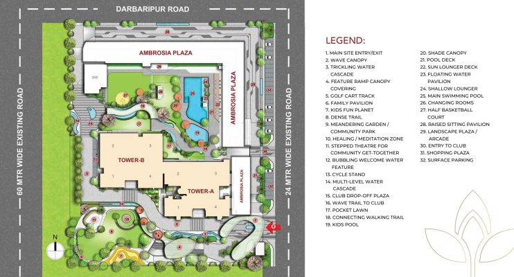 Shree-vardhman-samisha-ambrosia-sector-70-gurgaon-site-plan
