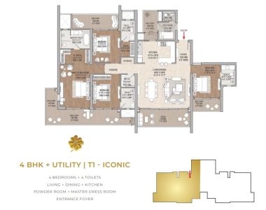 Signature-global-cloverdale-spr-sector-71-gurgaon-floor-plan-4-bhk-utility-t1-iconic