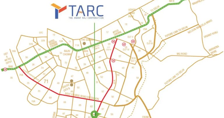 Trehan-iris-omara-sector-80-gurgaon-location-map