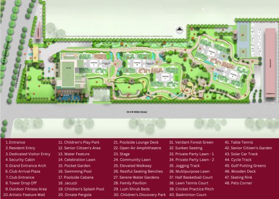 Tulip-crimson-sector-70-gurgaon-site-plan